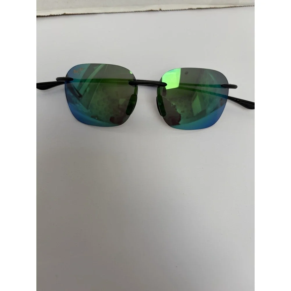 Maui Jim New In Box Square-Frame Nylon Sunglasses Black Unisex-Youth Small Frame